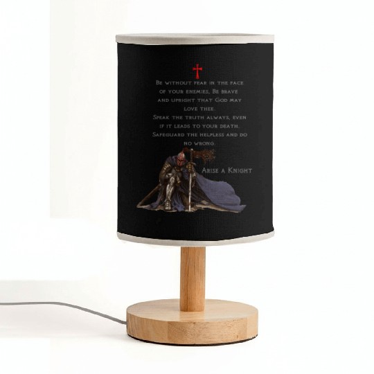 Knights Templar Christian Religious Warrior Oath Fabric Lamps