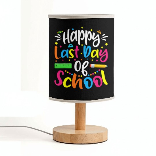 Happy Last Day Of School Teacher Student Fabric Lamps
