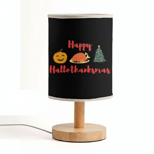 Happy HalloThanksMas Fabric Lamps