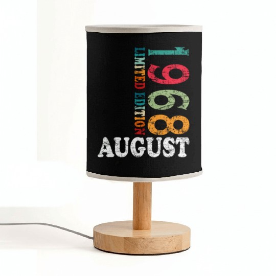 august 1968 Anniversary august 1968 august Fabric Lamps