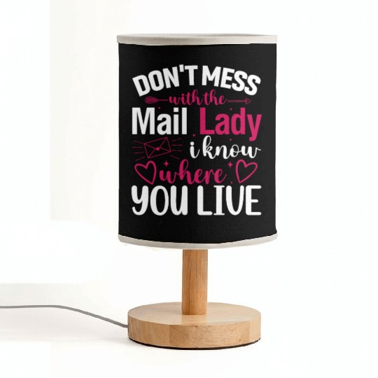 Postal Worker Fabric Lamps Funny Mail Carrier Mail Lady Pos