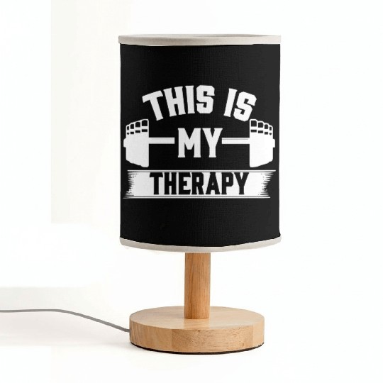 This Is My Therapy Workout Fitness Gym Fabric Lamps