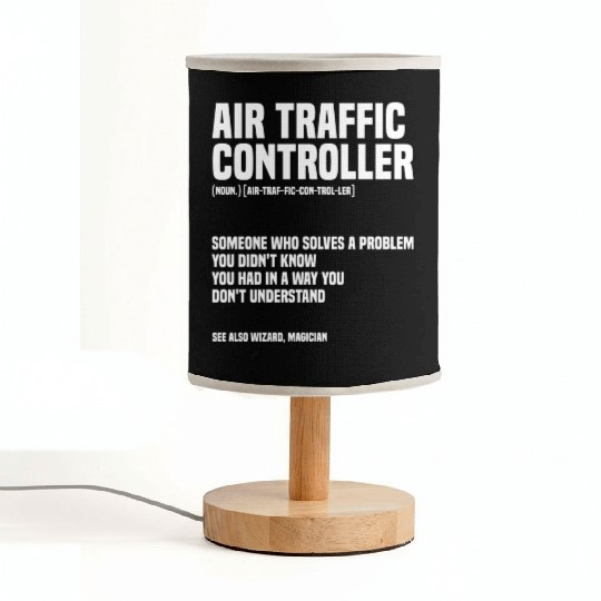 Funny Air Traffic Controller An Airplane Runway Fabric Lamps