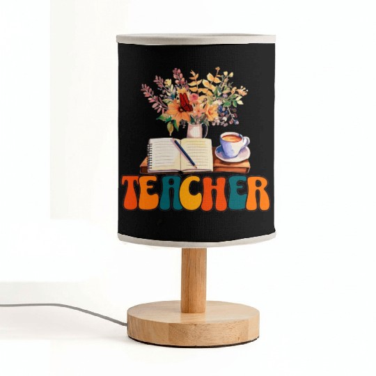 Teacher, Retro Teacher Sublimation, Teacher Fabric Lamps,