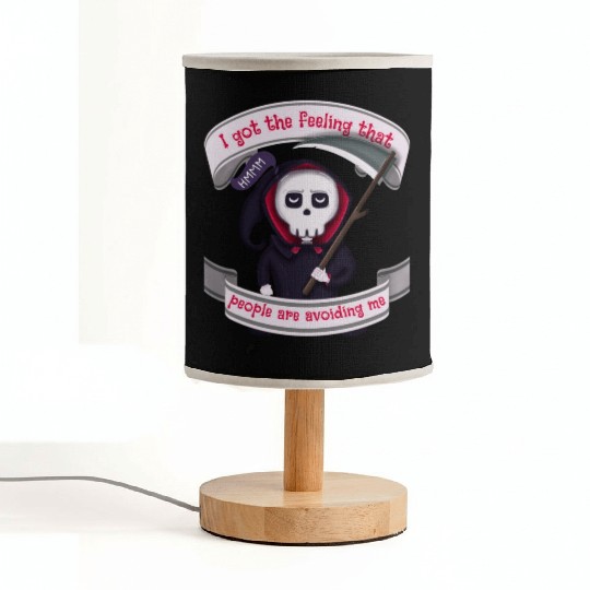 People Are Avoiding Me Grim Reaper Fabric Lamps