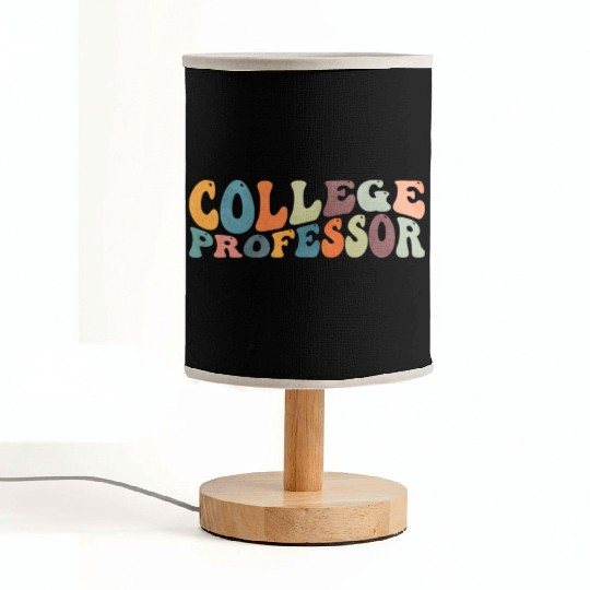 Groovy College Professor Teacher Syllabus Fabric Lamps