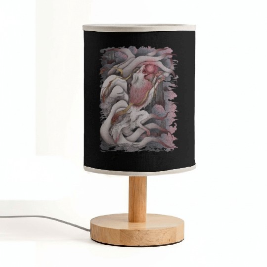 Kitsune Blood Moon Fabric Lamps