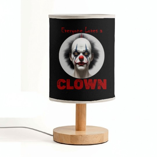 Scary Halloween Clown Fabric Lamps