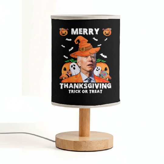 14990 Merry Thanksgiving Trick or Treat Fabric Lamps