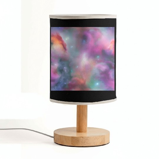 Galaxy nebula abstract design Fabric Lamps