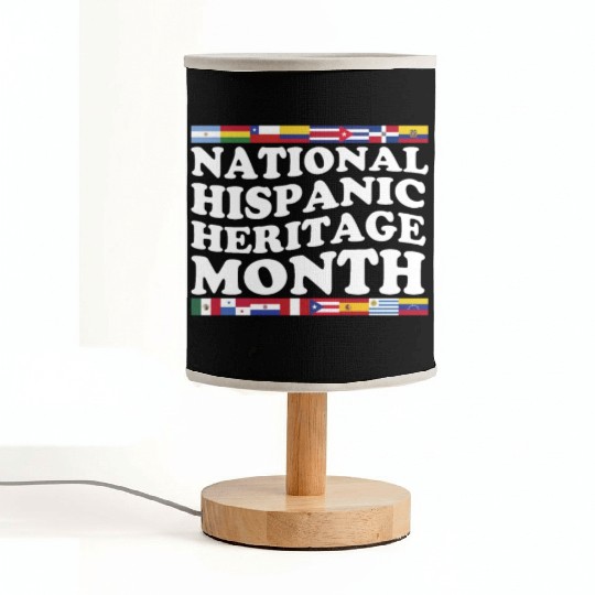 Hispanic Heritage Month National Latino Countries Fabric Lamps
