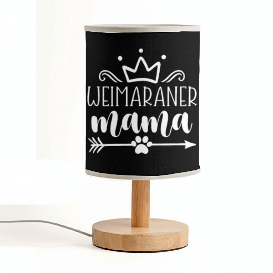 Weimaraner Mama Fabric Lamps