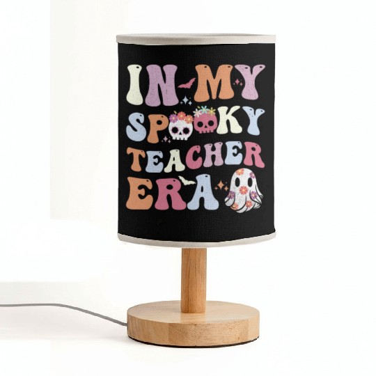 In My Spooky Teacher Era Halloween Fabric Lamps