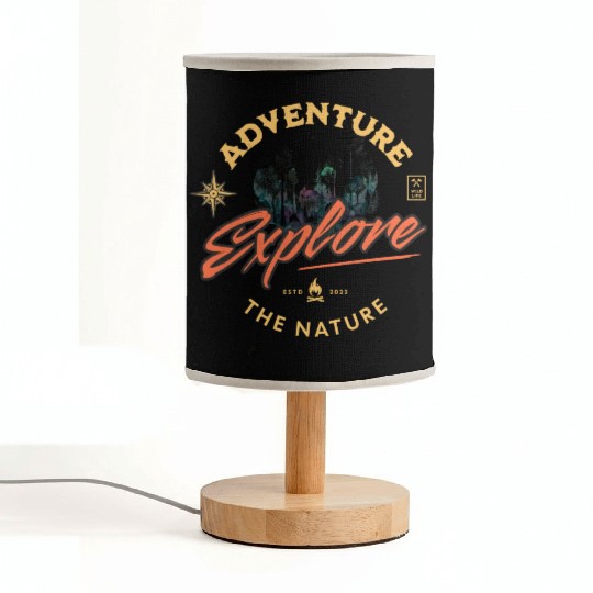 Adventure Explore The Nature Graphic Fabric Lamps