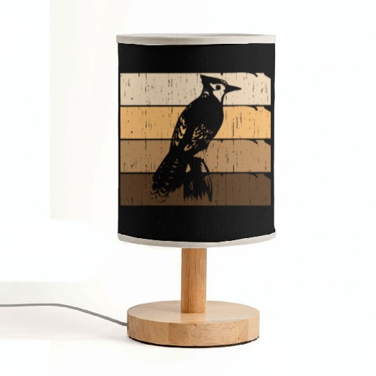 Bird Woodpecker Art Budgie Hummingbird Parrot Fabric Lamps