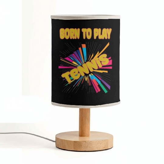 Born To Play Tennis Fabric Lamps