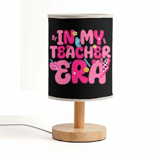 In My Teacher Era Best Teacher Appreciation Retro Fabric Lamps