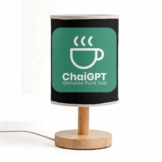 ChaiGPT - Chai Tea - ChatGPT Style (White-Green) Fabric Lamps
