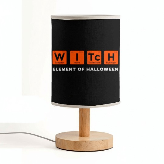 Periodic Table Witch Element of Halloween Fabric Lamps