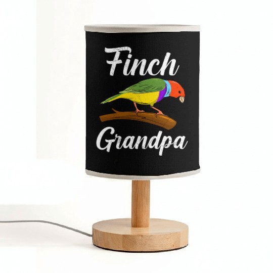 Finch Grandpa Zebra Finch Bird Lover Finches Fabric Lamps