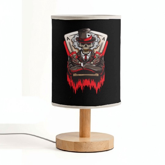 Spades Ace Death Poker Texas Hold'em Fabric Lamps