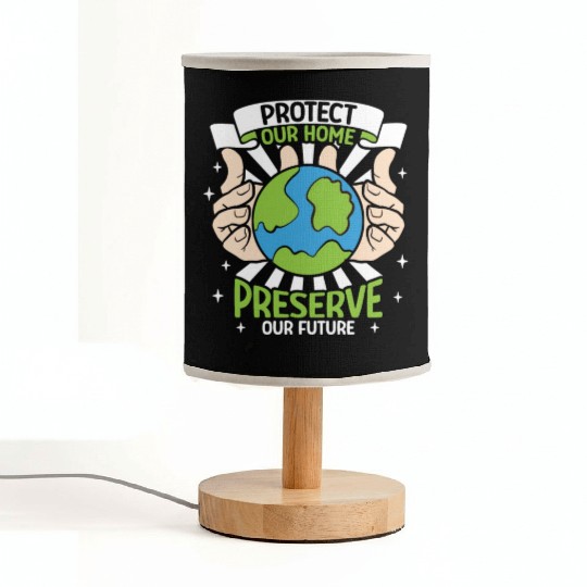 Climate Change Environmental Earth Day Planet Fabric Lamps
