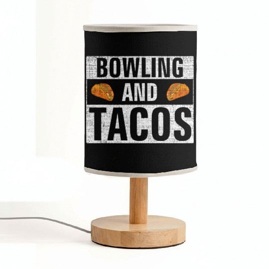 Bowling And Tacos Sports Fabric Lamps