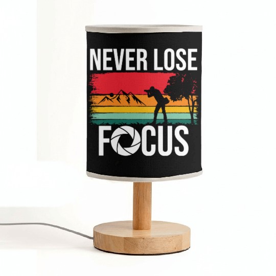 Funny Camera Photography Quote Gift Fabric Lamps