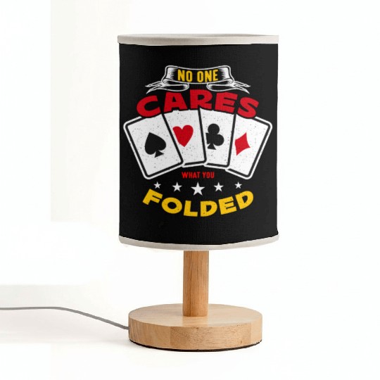 Classic Blackjack No One Cares What You Card Game Fabric Lamps