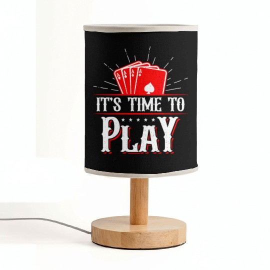 Classic Blackjack It's Time To Play Casino Dealer Fabric Lamps