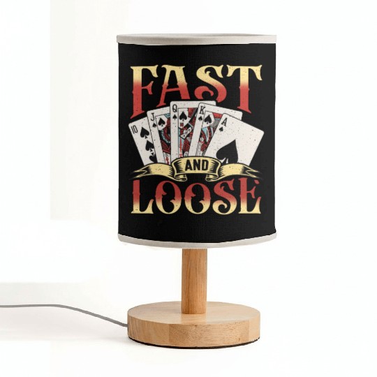 Classic Blackjack Fast And Loose Casino Card Game Fabric Lamps
