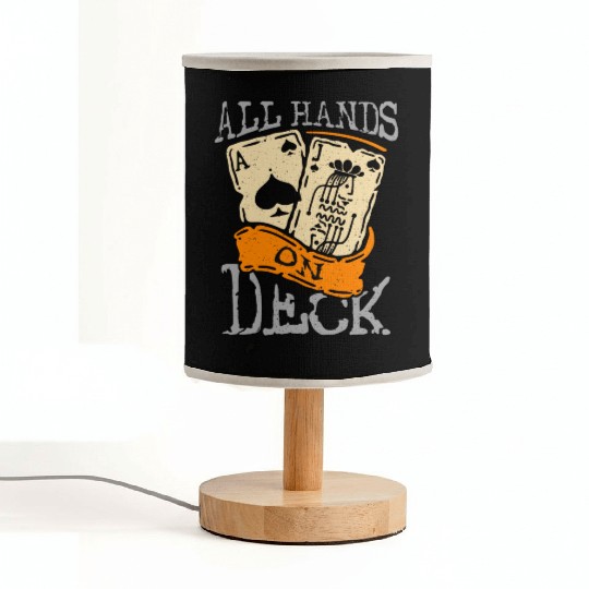 Classic Blackjack All Hands On Deck Loves Gambling Fabric Lamps