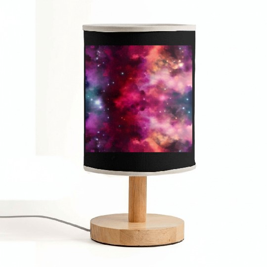 Galaxy nebula abstract design Fabric Lamps