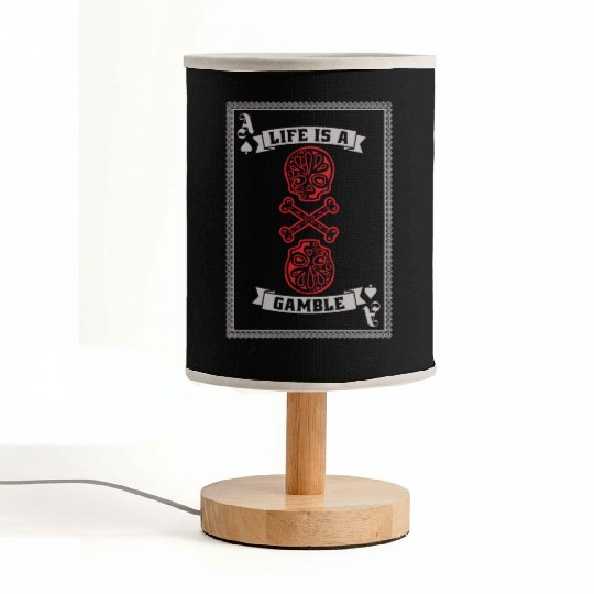 Classic Blackjack Life Is A Gamble Loves Gambling Fabric Lamps