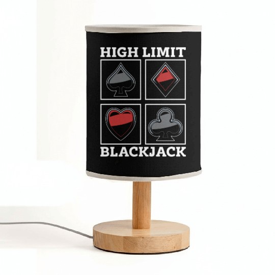 Classic Blackjack High Limit Blackjack Card Game Fabric Lamps
