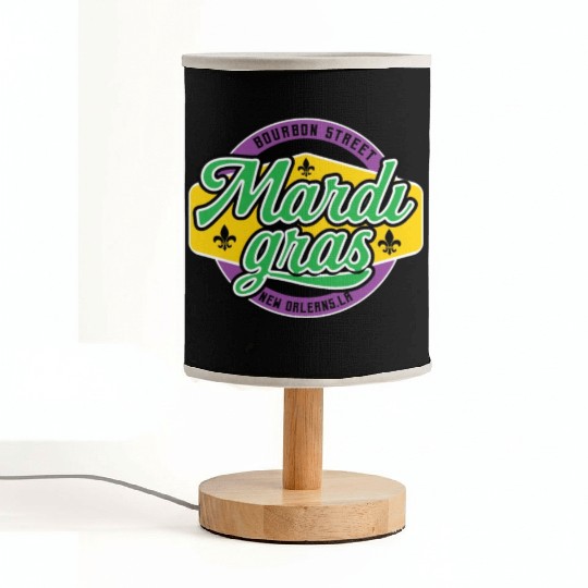 Mardi Gras Bourbon Street Fabric Lamps