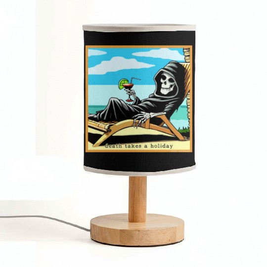 Death Takes A Holiday Fabric Lamps
