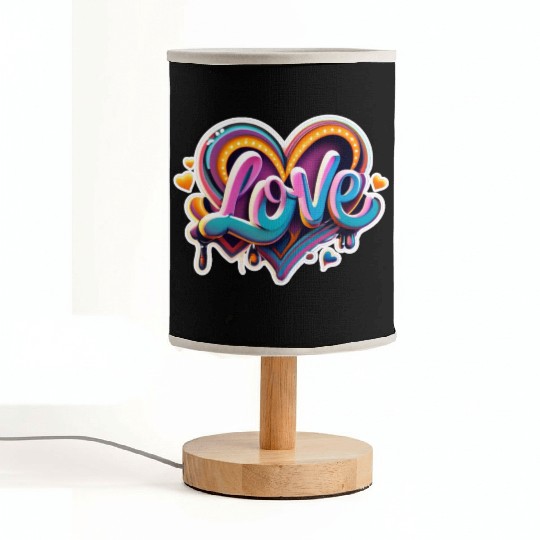 love heart colorful Fabric Lamps