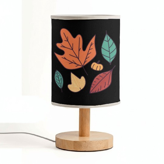 Fall Leaves Embrace the Beauty of Autumn Fabric Lamps