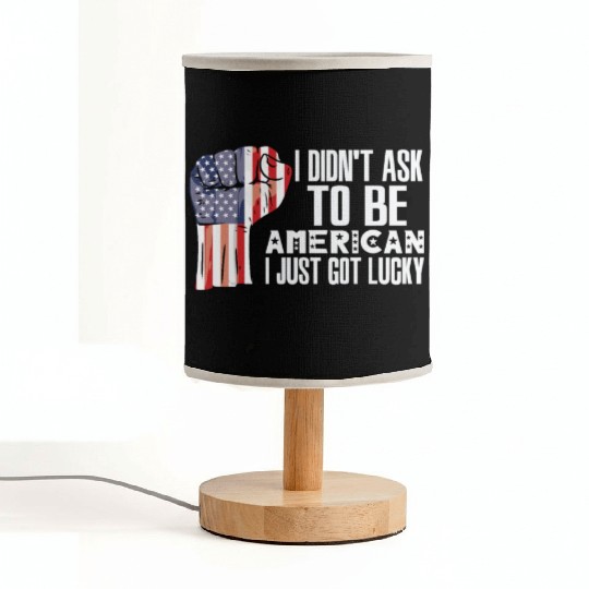 American Pride America US Flag Grown American Fabric Lamps