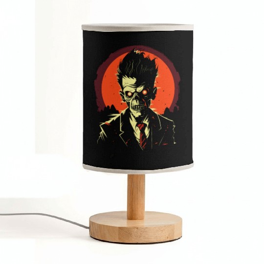 Zombie Apocalypse Ready for Halloween Grim Reaper Fabric Lamps