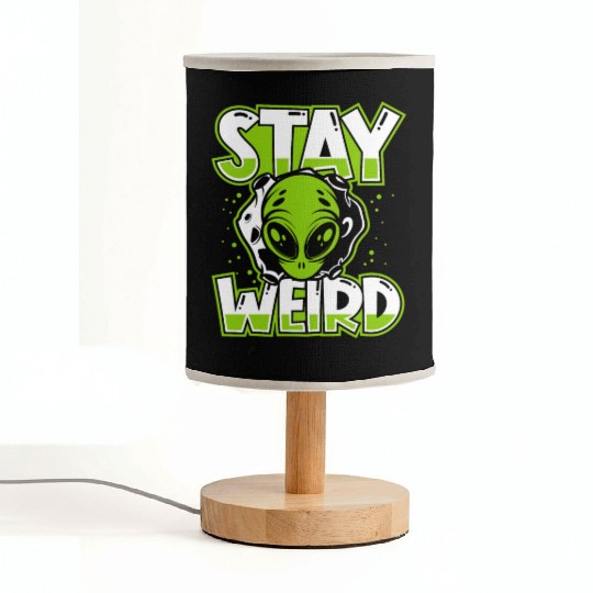 Stay Weird Extraterrestrial Ufo Conspiracy Alien Fabric Lamps
