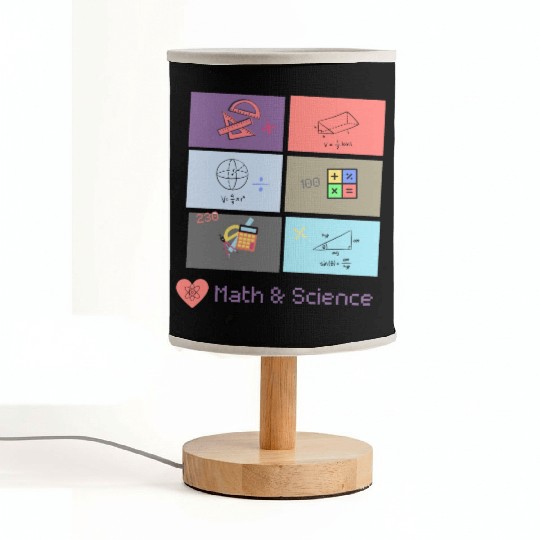 I love math and science Fabric Lamps