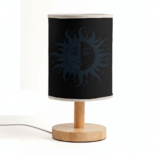 Harmonious Sun and Moon - Spiritual Design Fabric Lamps