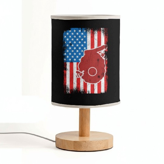 Patriotic US Beekeeper Fabric Lamps