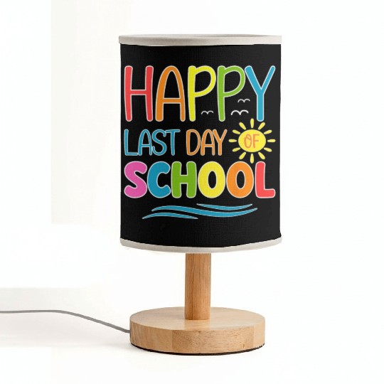 Happy Last Day Of School Teacher Student Fabric Lamps