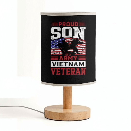 Proud Son Of A Army Vietnam Veteran Fabric Lamps