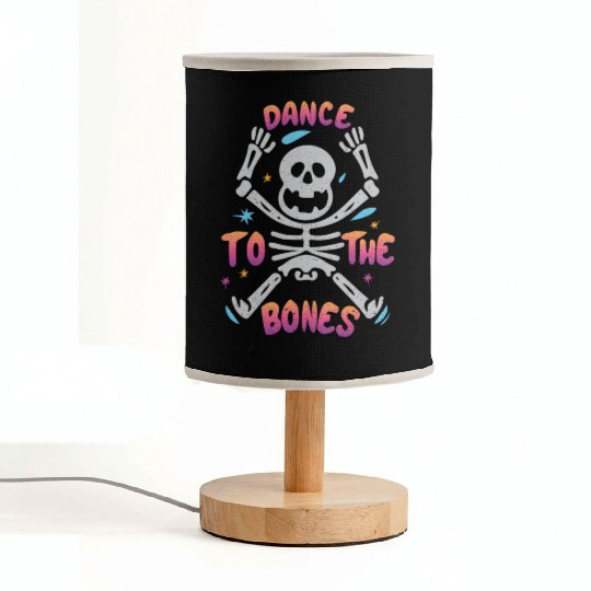 Halloween party - dance to the bones Fabric Lamps