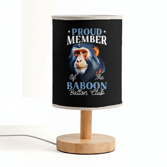 Baboon Monkey Lover Wildlife Animal Zookeeper Fabric Lamps