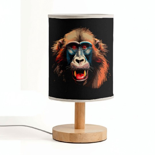 Baboon Monkey Lover Wildlife Animal Zookeeper Fabric Lamps
